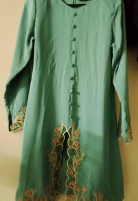 Baju kurung kebaya moden Set (baju Dan kain)Kebaya