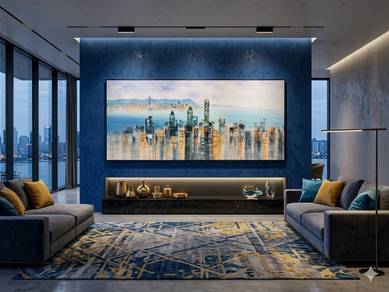 180L x 80H Skyline Reverie - Canvas, Wall Art