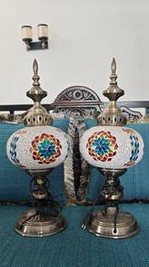 Authentic Turkish Mosaic Table Lamps (Pair / 2 Uni