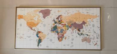 世界地图装饰画🌍 World Map