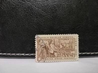 1958 USA Stamp Lincoln-Douglas Debates