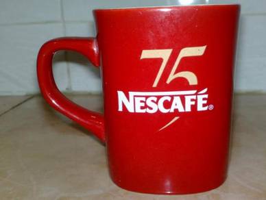 Cawan nescafe 75 years mug cup