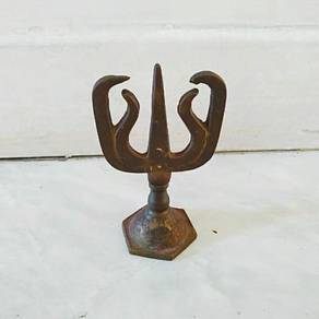 Antique Brass Trishul Statue