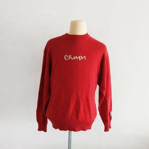 CHAPS by Ralph Lauren Red Pull Over Sweater