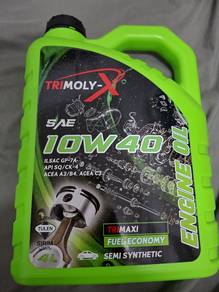 minyak enjin trimoly 10w 40 semi synthetic 4 liter