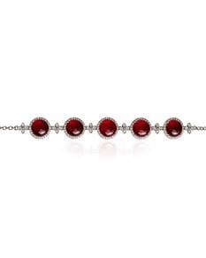 BURMESE RED JADEITE Bracelet (EC00128WGB)