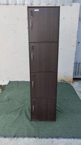 YE38S Almari Buku Kayu Kabinet 4Door Wooden Locker