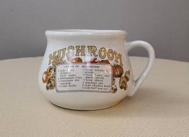 Mushroom cream of mushroom mug