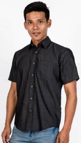 Corporate Denim Male FD826 Short Sleeve Black