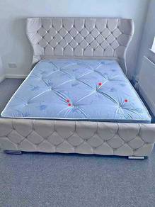 Double size bed frame with mattress for sale