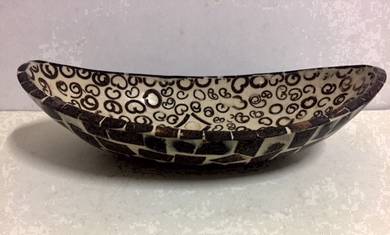 Beautiful Mosaic Design Oval Bowl