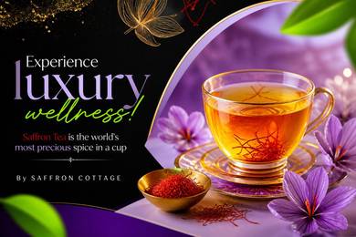 Experience luxury wellness! Saffron Tea