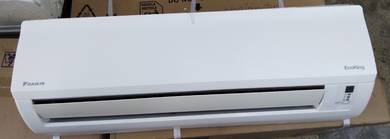 Daikin  1.0hp air cond free install (Used)