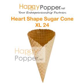 Big ice cream Heart Shape Sugar crispy Cone XL24