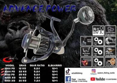 G-tech advance power stainless reel 2500pg/5000pg
