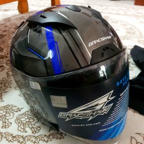 GRACSHAW G555 GEOMAX Double Visor - Helmet Dewasa
