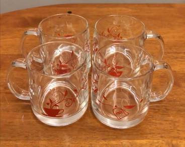 Lipton Arcopal glass mug 4