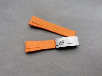 ROLE X Orange 20mm Rubber B Watch Strap