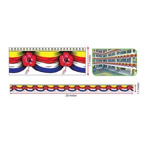 Banner Bunga Raya (Hibiscus Cloth Banner)