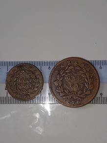 1870 half n 1 cent c Brooke coin