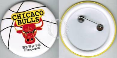 NBA Basketball Chicago Bulls Button Badge 58mm