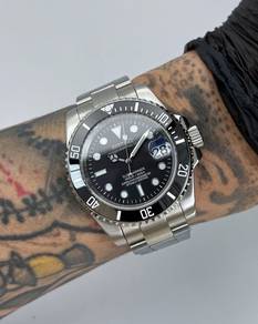 Custom Seiko Mod 40mm Black Submariner