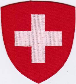 Switzerland Swiss Coat of Arms Badge Iron On Patch