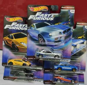 Hotwheels Premium Fast and Furious Skyline,Silvia
