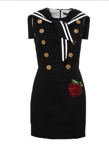 Dolce & Gabanna Sailor Dress with Strawberry