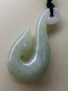 Liontin Mata Kail Giok Jadeite Jed Burma Asli