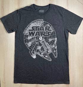 Star Wars Millennium Falcon Grey Tee #BR2 Used
