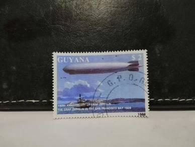 1988 Guyana Stamp Graf Zeppelin in 1929