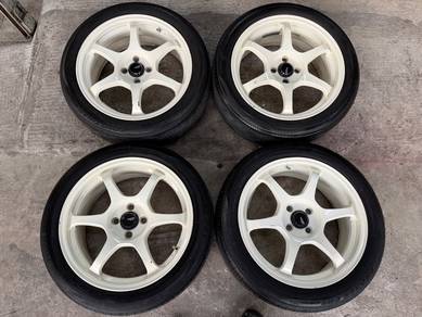 Rim ssr type c putih 17 inch alza vios city almera