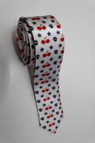 SLIM Pac Man Strawberry Fruit Star Skull W Necktie