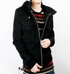 F0342B Ninja Hoodie Black Sweater Thick Jacket