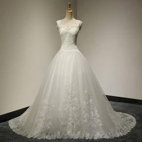 White wedding bridal prom ball gown dress RB0552