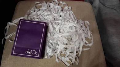 White Ribbons for Duck's Scarf Box