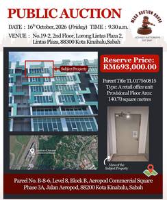 Office space For Auction in Kota Kinabalu,SBH