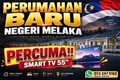 Terraced House For Sale in Batu Berendam,MLK
