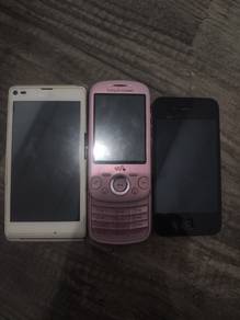 3 biji hp lama mungkin ble utk sparepart