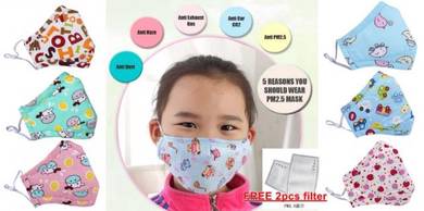 Kids Cotton mask with FREE Filter (PM2.5)