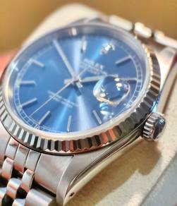 Pre Owned Rolex Datejust 16234 a striking blue ind