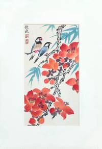 Watercolor Birds & Blossoms – Framed with Seal
