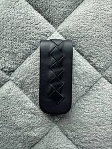Bottega Veneta Black Leather Money Clip