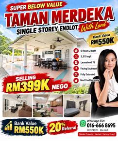 1-storey Terraced House For Sale in Melaka Tengah,MLK