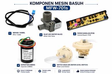 komponen Mesin Basuh Media MFW-701s