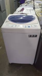 Toshiba 7.2kg Top Load Blue Washing Machine Mesin