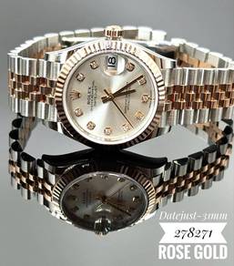 Rolex Datejust 31mm 278271 gold silver diamond