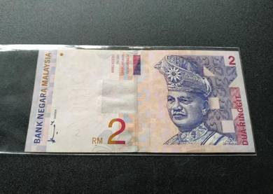 Ba2 9779 57 Malaysia RM2 note Vintage