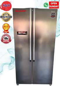 Fridge SIDE BY SIDE SHARP SILVER